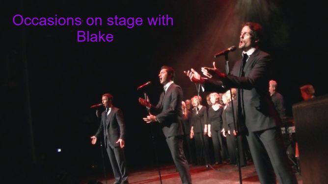 Occasions on the South Hill stage with Blake